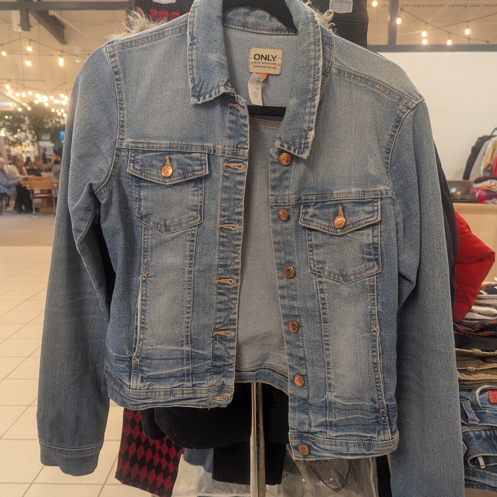 ONLY Women's Blue Denim Jacket